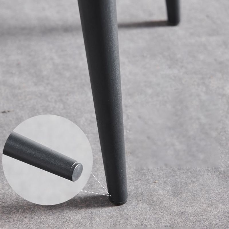 Industrial Style Wingback Side Chairs Faux Leather Dining Chairs