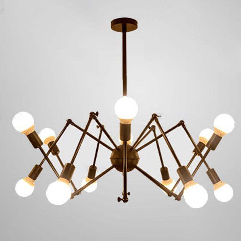 Spider Chandelier Light Fixture Industrial Metal Pendant Lighting for Restaurant