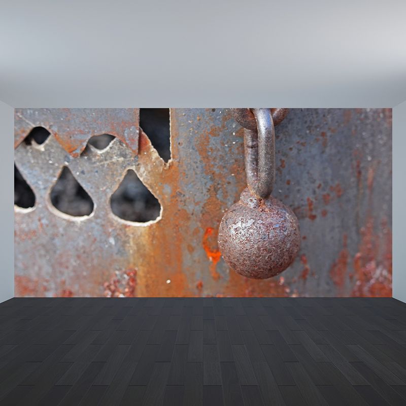 Industrial Style Coherer Murals for Living Room Moisture Resistant, Personalized Size