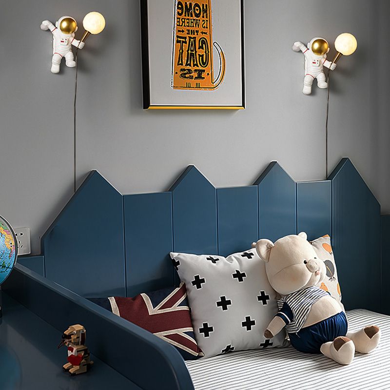 Minimalismo moderno Disparo de pared doméstica con sombra blanca para la habitación de los niños del dormitorio