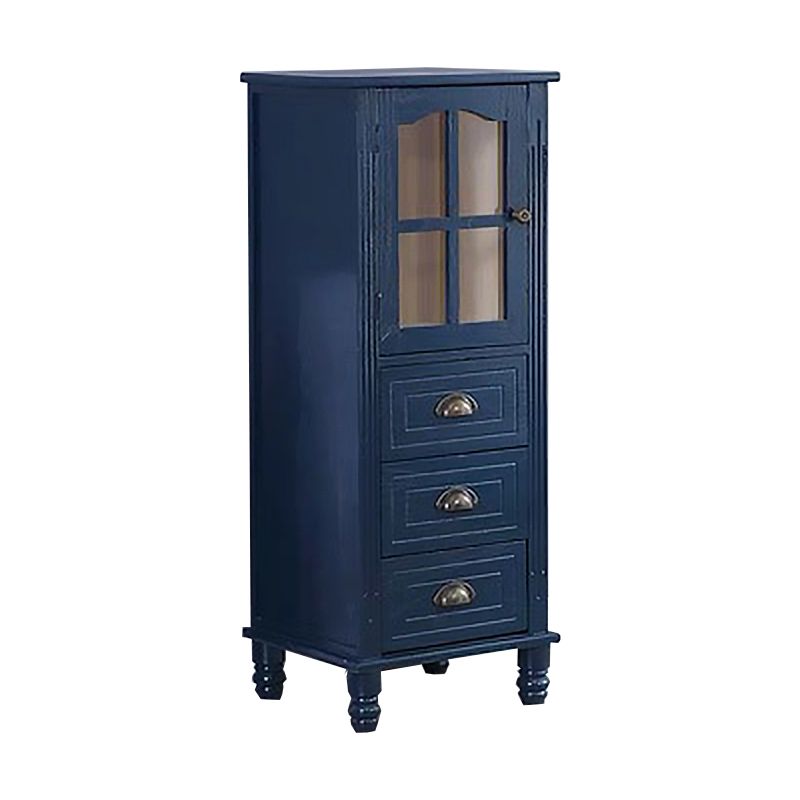 Wood Accent Cabinet with 1 Door 11.81" Wide Rectangle Side Cabinet