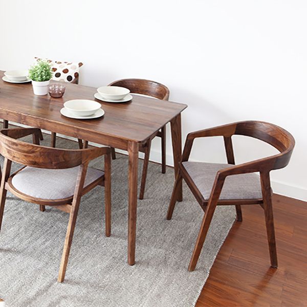 Wood Side Dining Chairs Contemporary Kitchen Dining Armchair