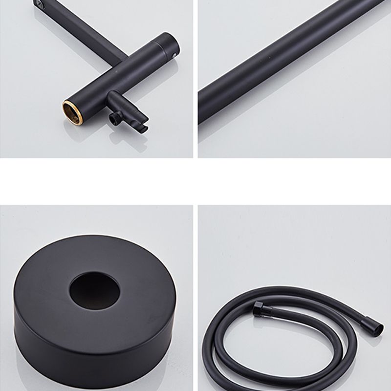 Traditional Style Freestanding Tub Filler Pure Color Floor Mount Freestanding Tub Filler