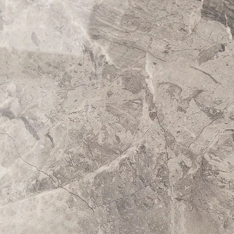 Zeitgenössischer Stil gesinterte Stein Esstisch mit grauem festem Tisch und 4 Beinbasis