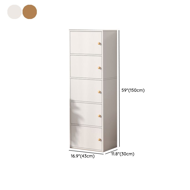 Modern Wooden Accent Cabinet Rectangle Storage Cabinet with Drawer