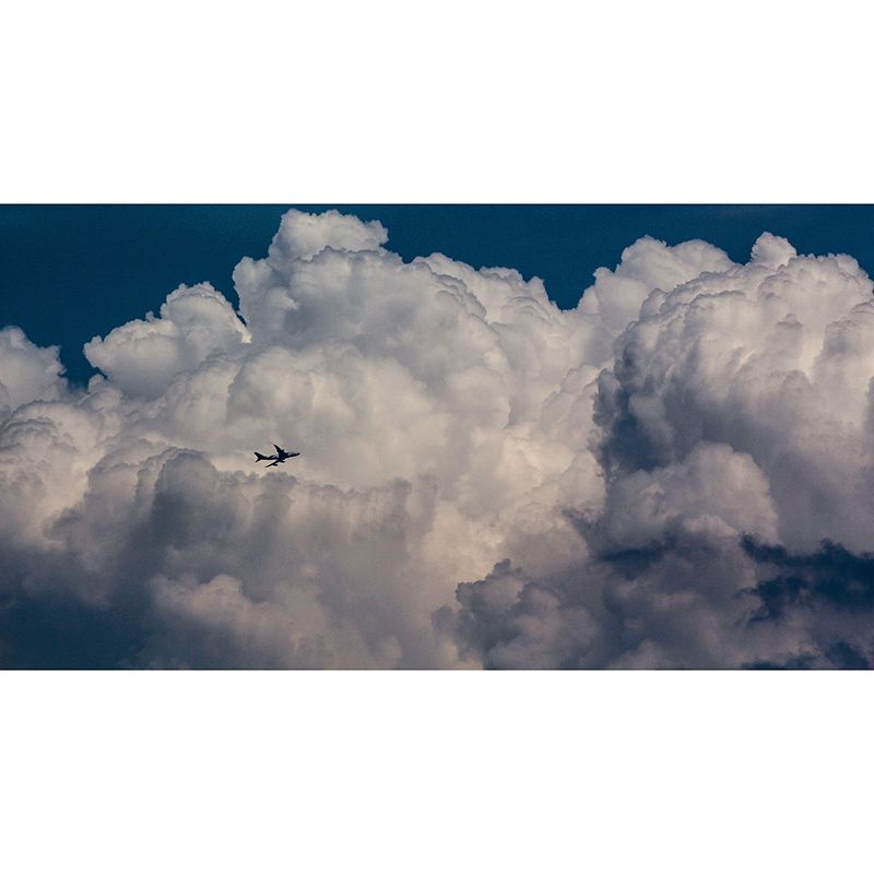 Beautiful Scenery Mural Sky Mildew Resistant for Kitchen Wall Decor