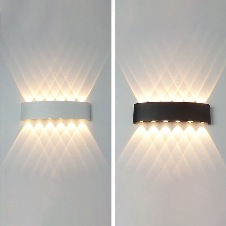 Moderne Wandmontage Leichte einfache LED -Wandleuchtenlampenvorrichtung für Innen im Freien im Freien
