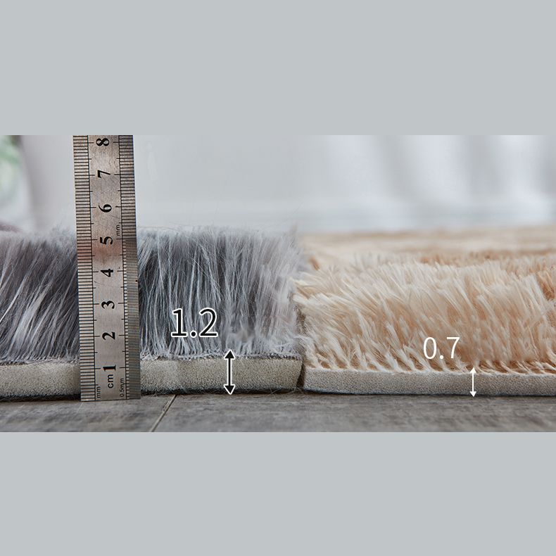 Multicolor Comfort Area Carpet Polyester Solid Indoor Rug Anti-Slip Backing Carpet for Living Room