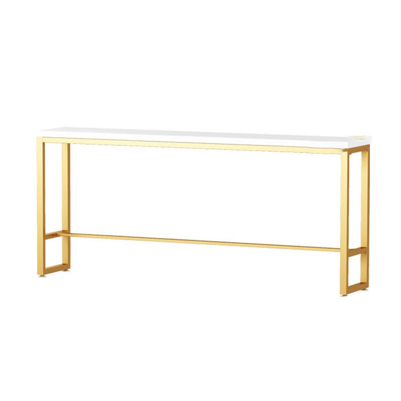 Glam Style Wooden Counter Table Rectangle Counter Table for Home