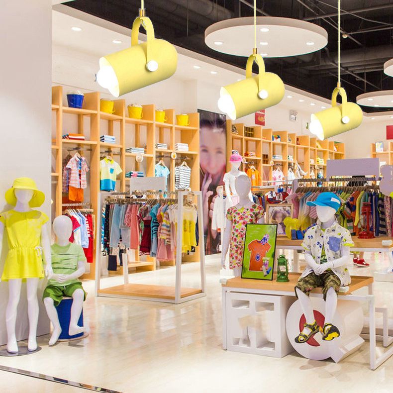 Modern Macron Pendant Light Metal 1 Head Pendant Lighting for Study Room Bedroom