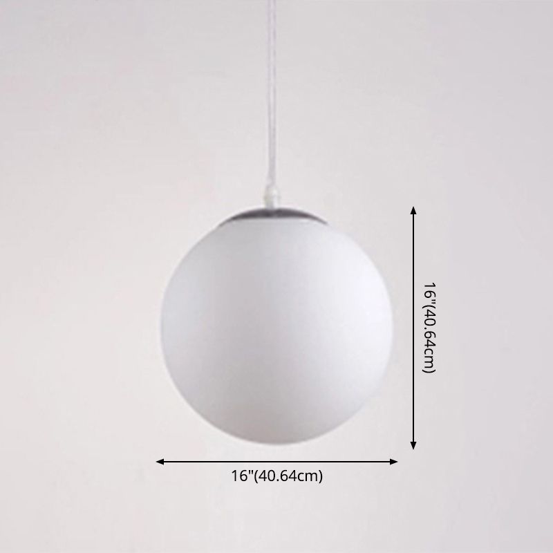 Globe Hanging Pendant Light Modern Simple Glass Pendant Light Fixtures for Restaurant