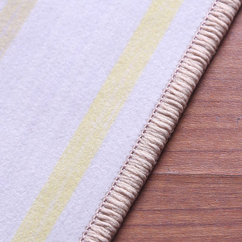 Modern Geometric Print Rug Multicolored Polyster Area Carpet Non-Slip Machine Washable Area Rug for Bedroom