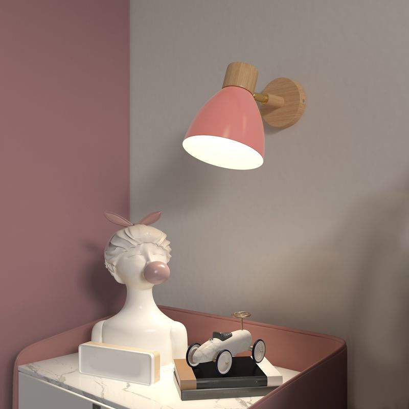 Nordic Style Wall Mount Light Bell Shape Colorful Wall Lamp for Living Room