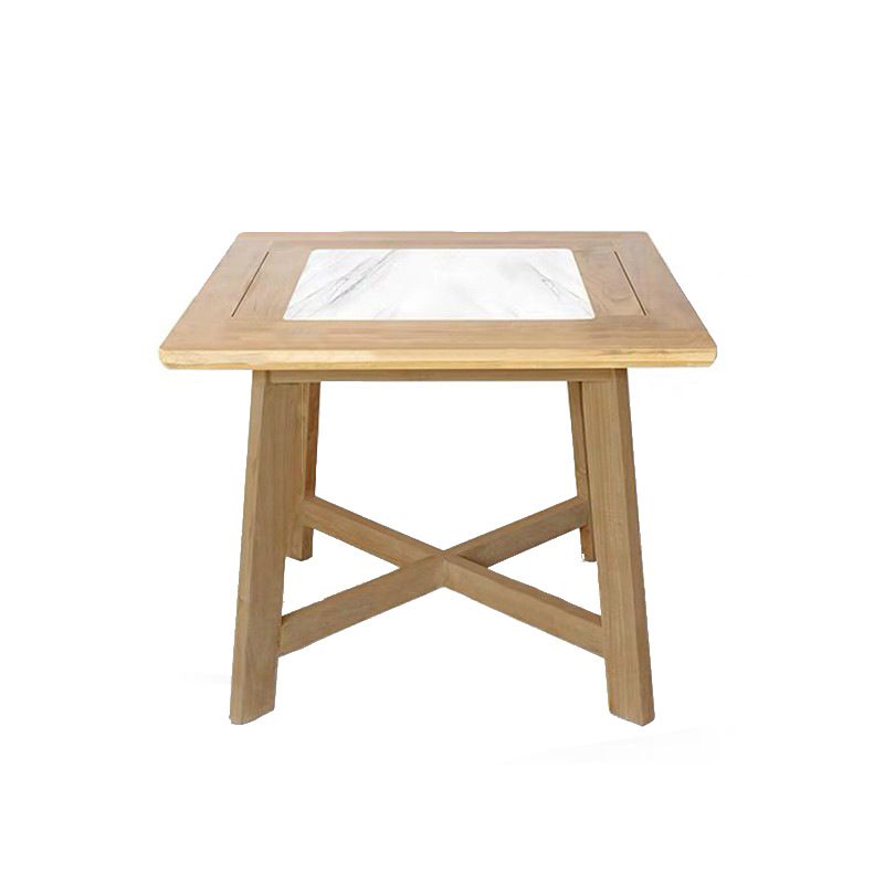 Bohemian Style Dining Set 1/4/5 Pieces Wood Dining Table Set for Patio