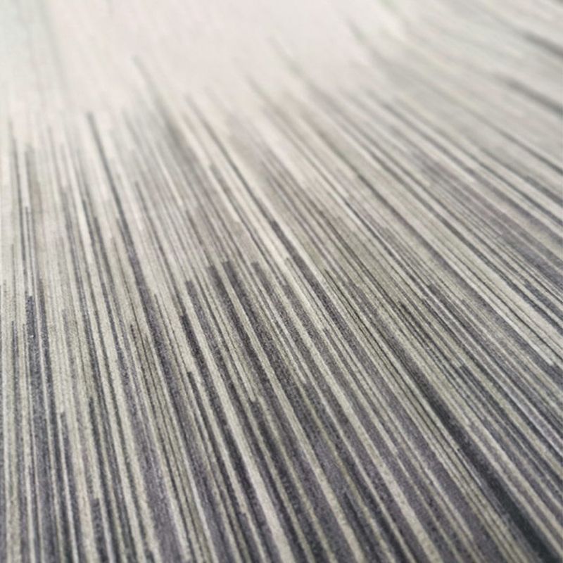 Brown Modern Area Carpet Stripe Pattern Polyester Area Rug Non-Slip Backing Rug for Living Room