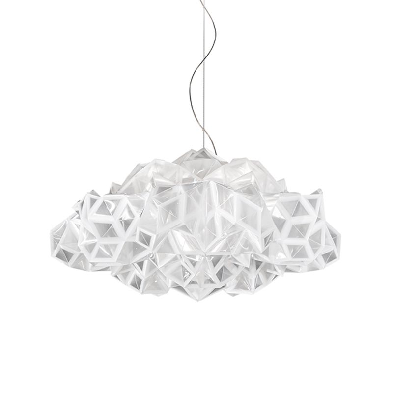 Minimalist Style Hanging Lamp Geometry Shape Acrylic Chandelier Pendant Light