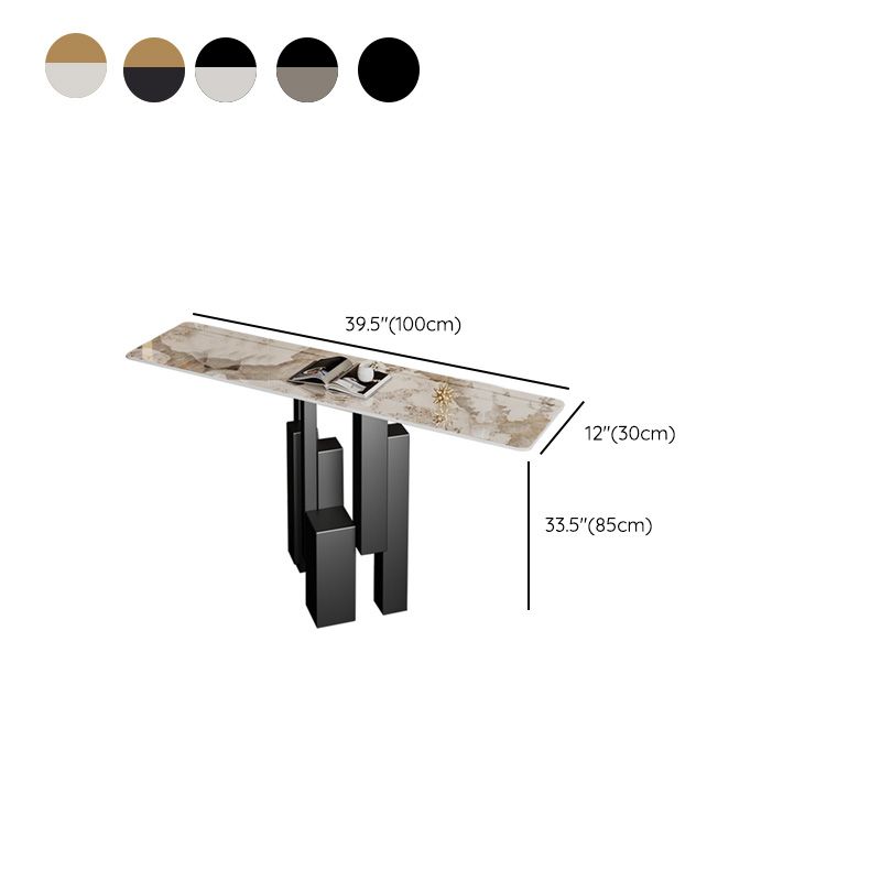Modern Rectangle Console Accent Table Scratch Resistant Console Sofa Table