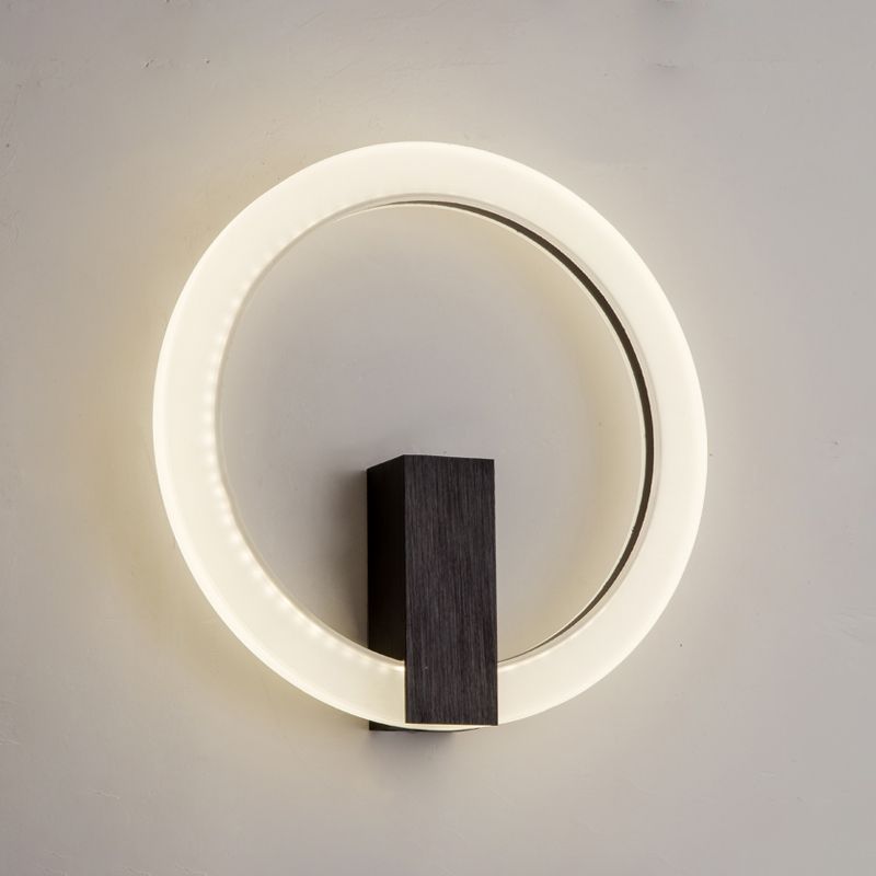 Acrilico Halo Ala Ala a forma di parete Sconcetto Minimalista LED Montate Accensione per camera da letto