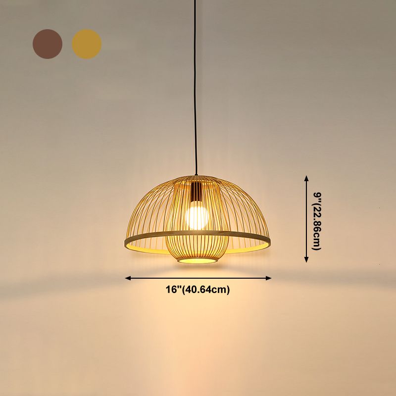 Bamboo moderne suspendu le luminaire pendentif simple pour le salon du salon