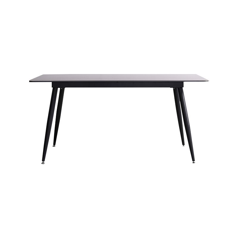 Mesa de piedra sinterizada moderna medieval para mesa rectangular de restaurantes con 4 patas