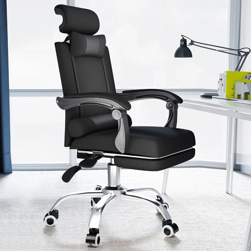 Contemporary Padded Arms Managers Chair Black Executive Chair for Office