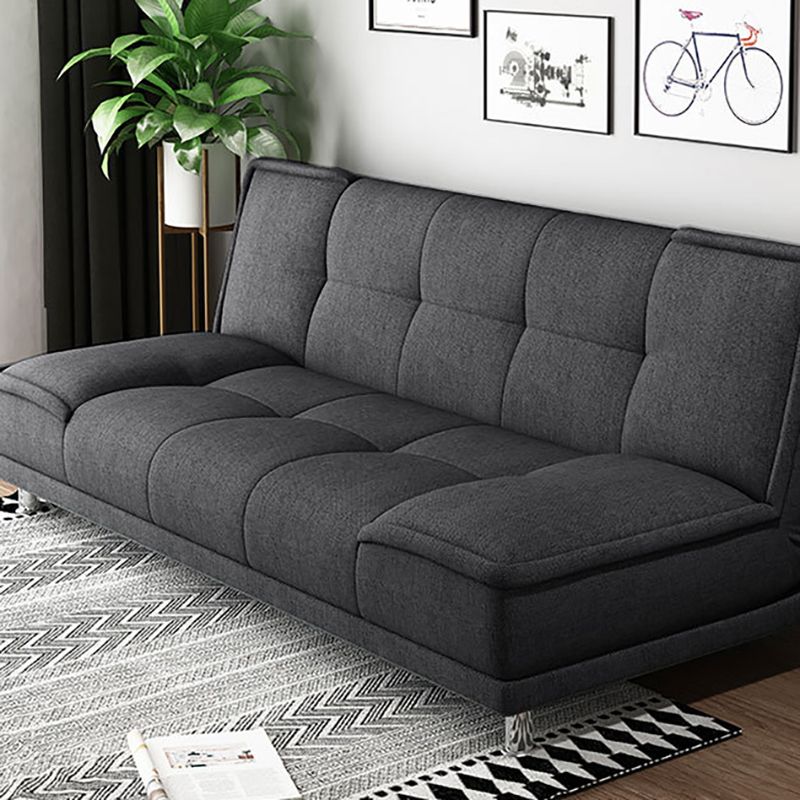 Pure Color Armless Sofa Square Seating for Living Room Bonus Room