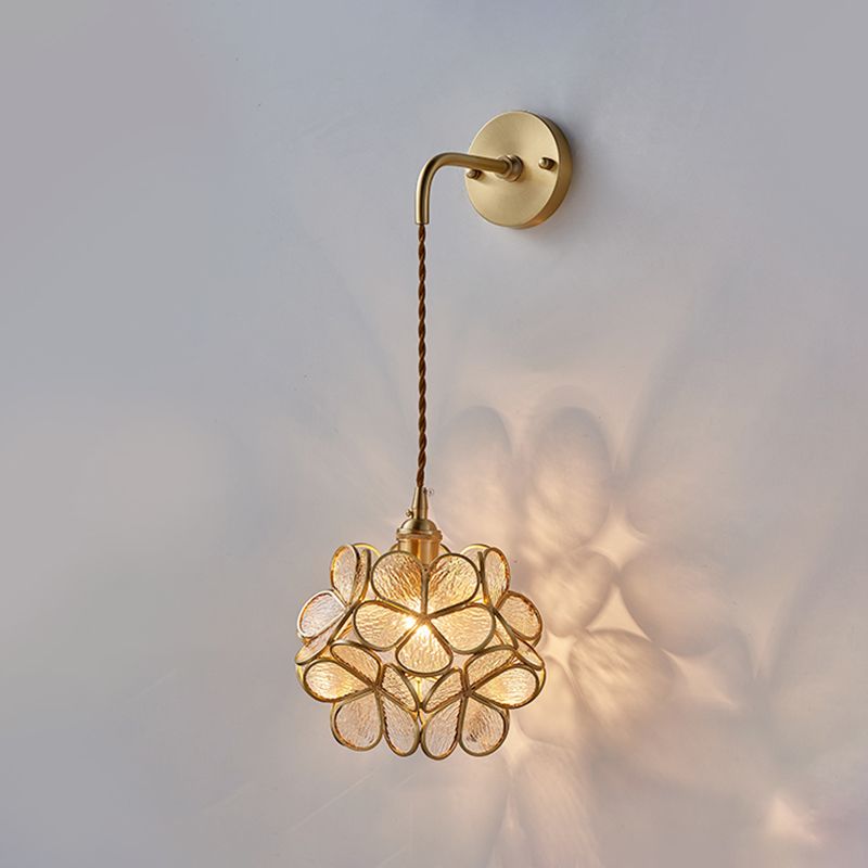 Nordic Style Copper Wall Light Colorful Ball Shape Wall Lamp for Living Room