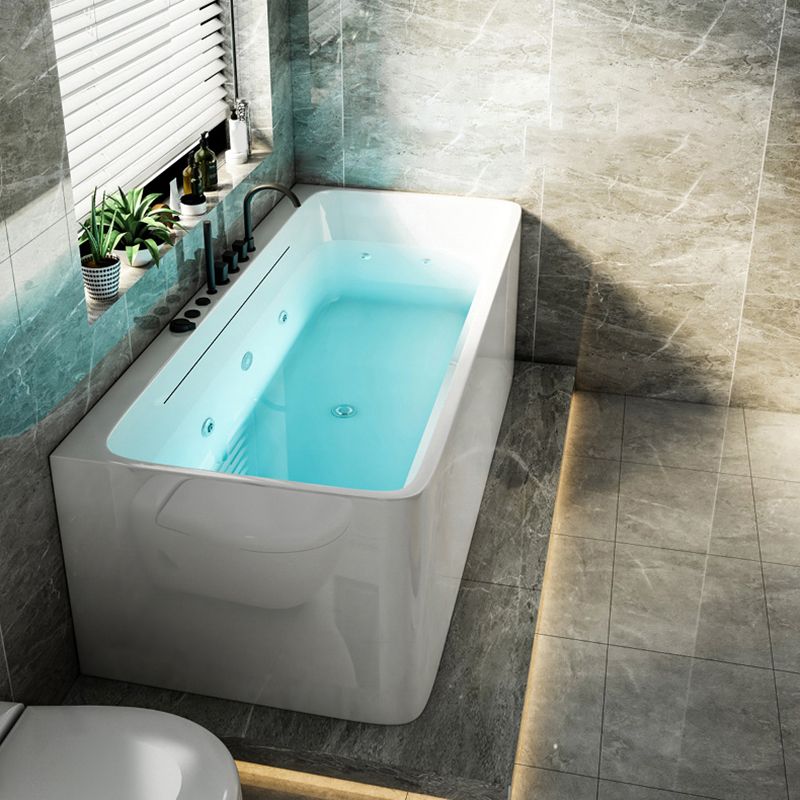 Modern Rectangular Alcove Bath Tub Acrylic Bath Tub for Home