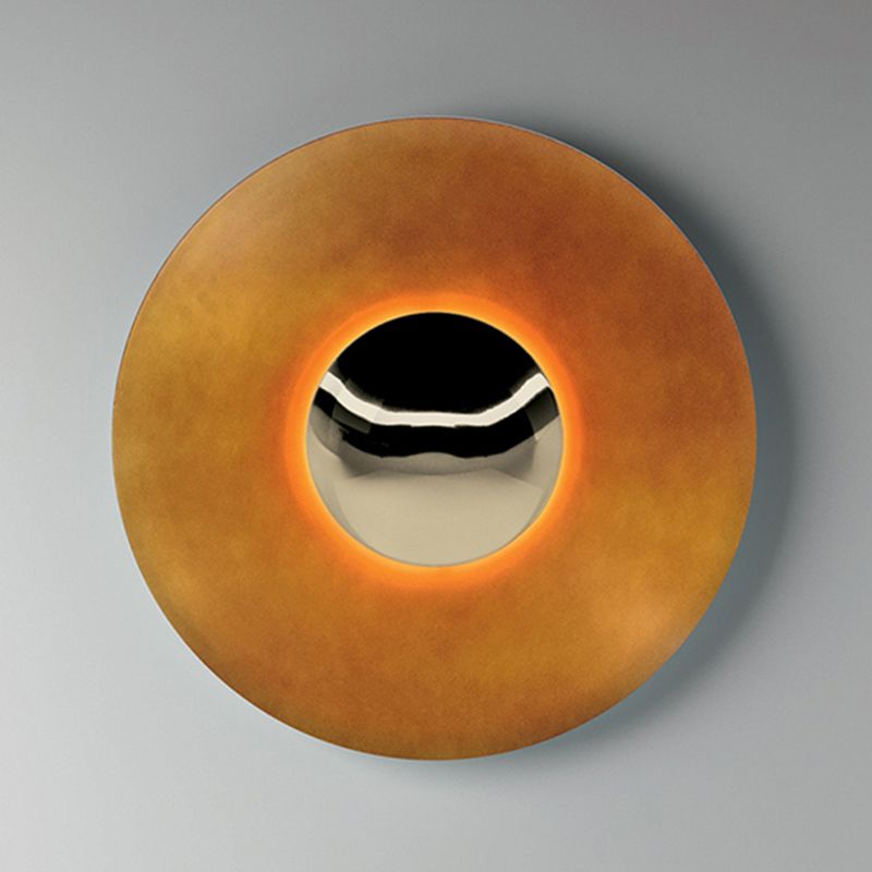 Forma a forma di metallo rotondo sconce moderno apparecchi di illuminazione a parete singola a parete singola