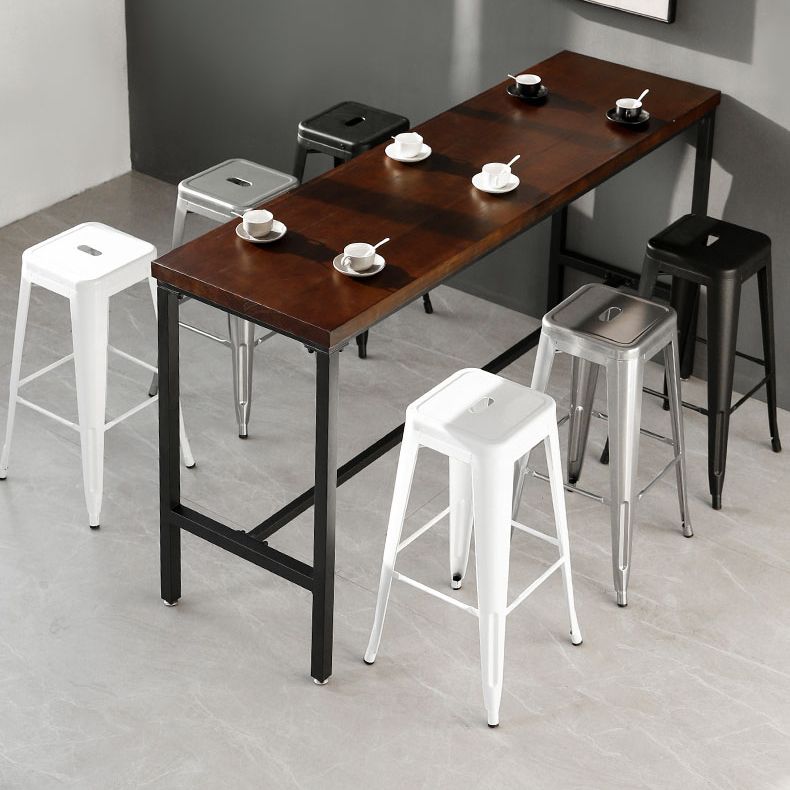 Modern Bar Height Table Solid Wood Bistro Bar Table for Patio Use