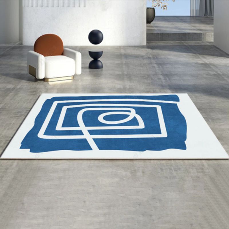 Carpet Washable Nordic Rug Polyester Stain Resistant Indoor Rug for Living Room
