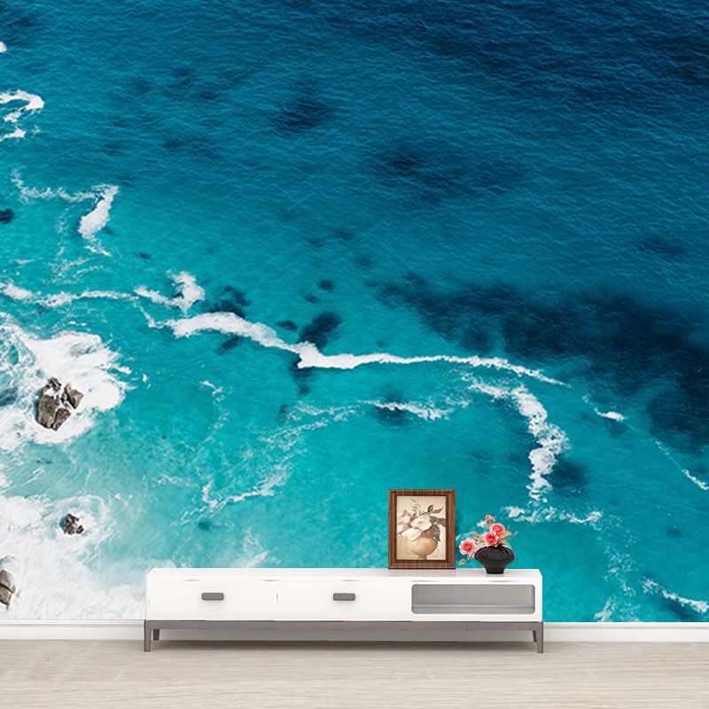 Washable Stain Resistant Wall Mural Wallpaper Ocean Sitting Room Wall Mural