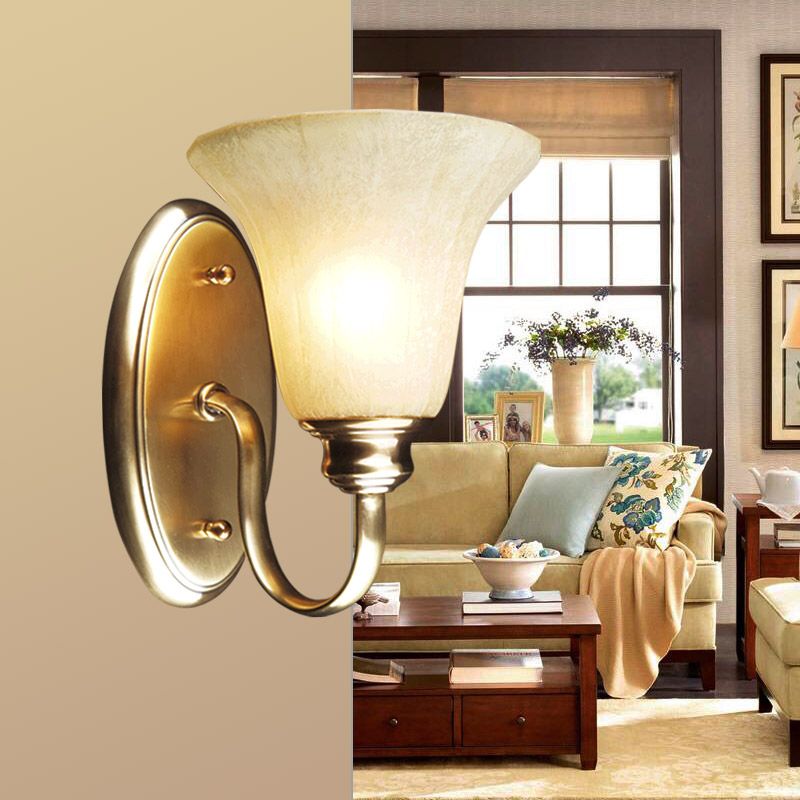 Lampe murale en véhicule en alume en cygne métallique style moderne 1 couloir en or