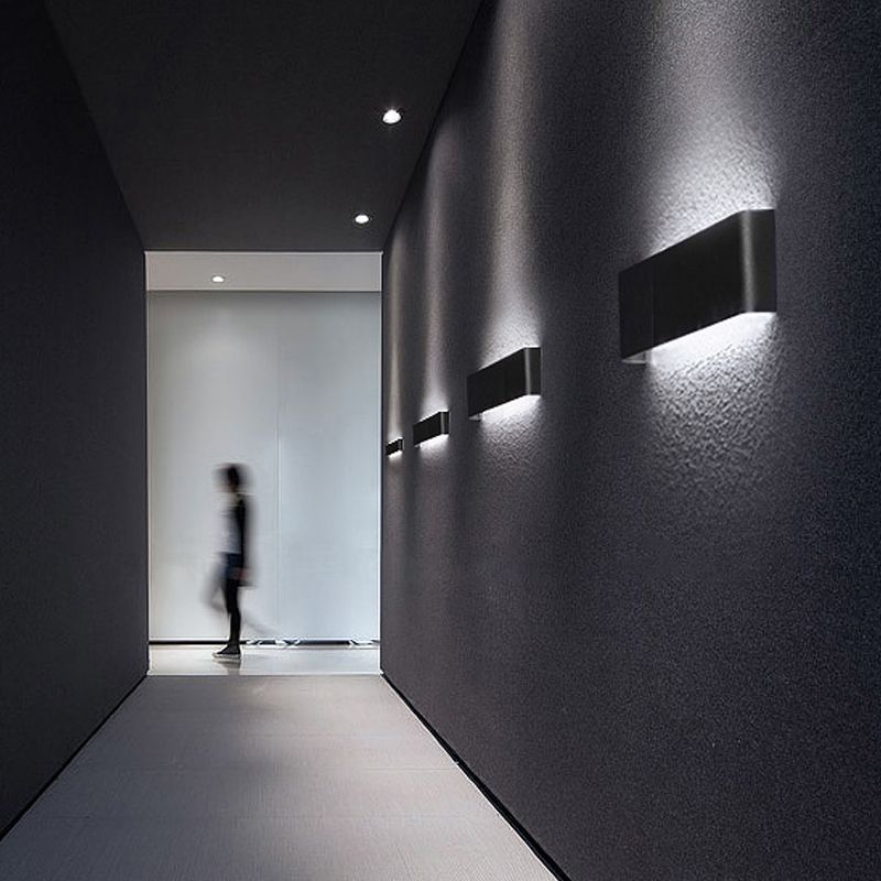 Metal Square Shape Wall Light Modern Style Multi Lights Wall Mounted Light Fixture