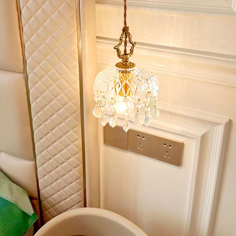 Contemporary Golden Wall Light Fixture with Glass Shade for Sitting Room