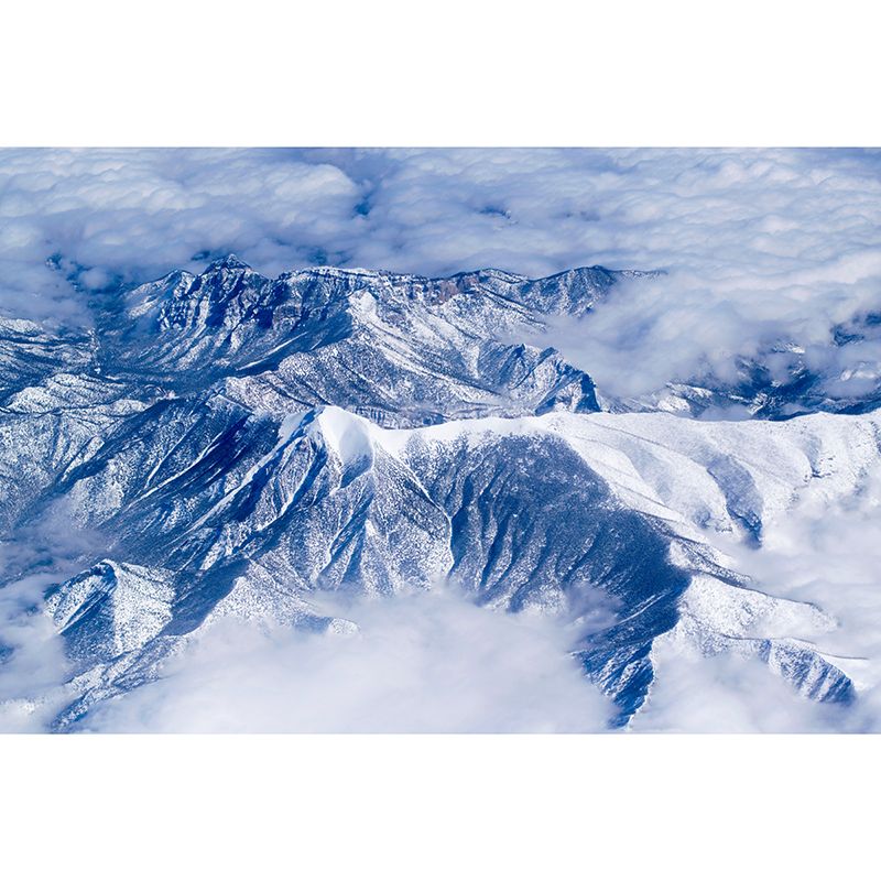 Modern Style Mural Wallpaper Mountain Range Photography Indoor Wall Mural