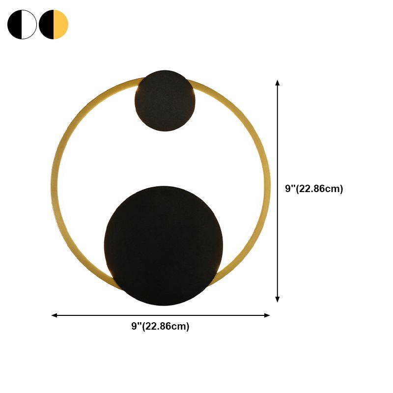 Metal Geometric Shape Wall Light Modern 1 Light Wall Mount Fixtures