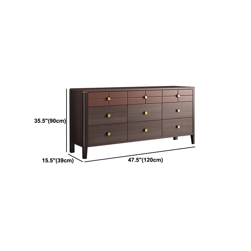 Square Straight Legs Accent Chest Mid-Century Modern Chest with Drawer