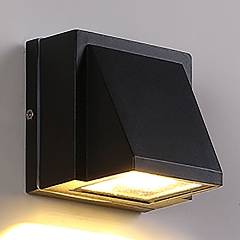 1 Light Geometric Wall Lights Modern Style Metal Wall Mounted Lamps