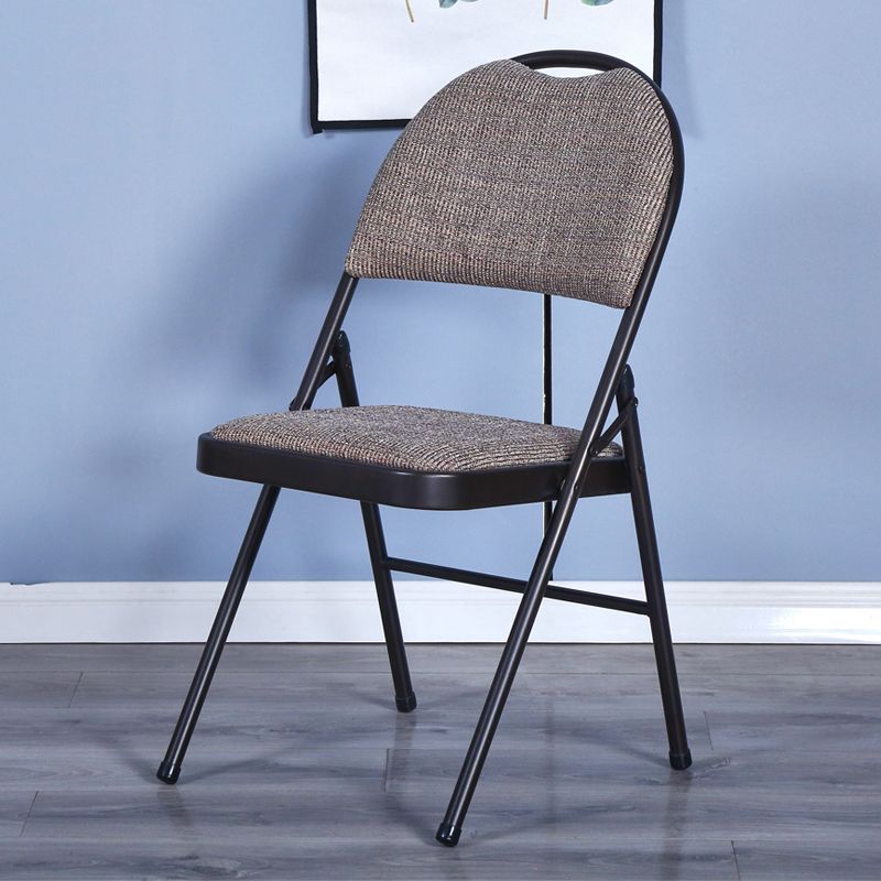 Modern Style Open Back Metal Folding Armless Dining Chairs(Set of 1/4/8)