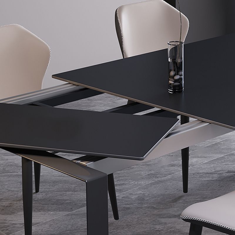 Industrial Kitchen Dinner Table Rectangle 4 Legs Dining Table