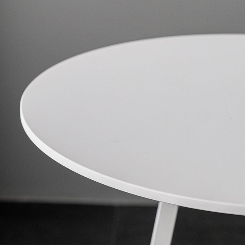 Contemporary Style Round Wooden Top Bar Dining Table for Home Use