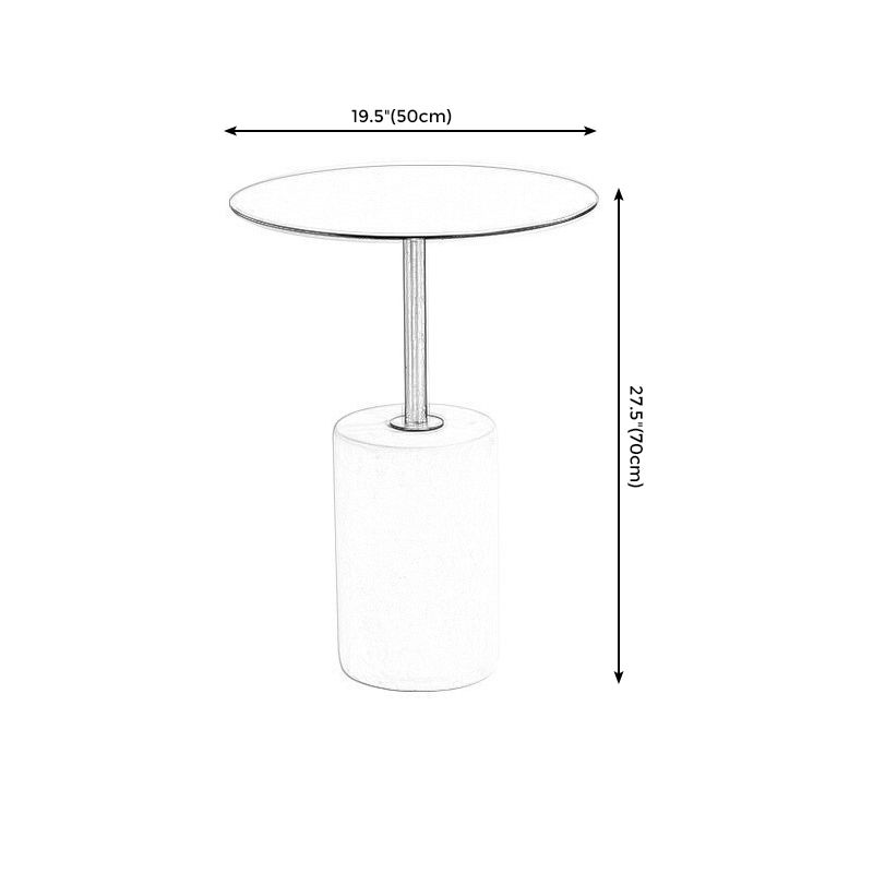 Nordic Style Cocktail Table Stainless Steel Table Round Coffee Table