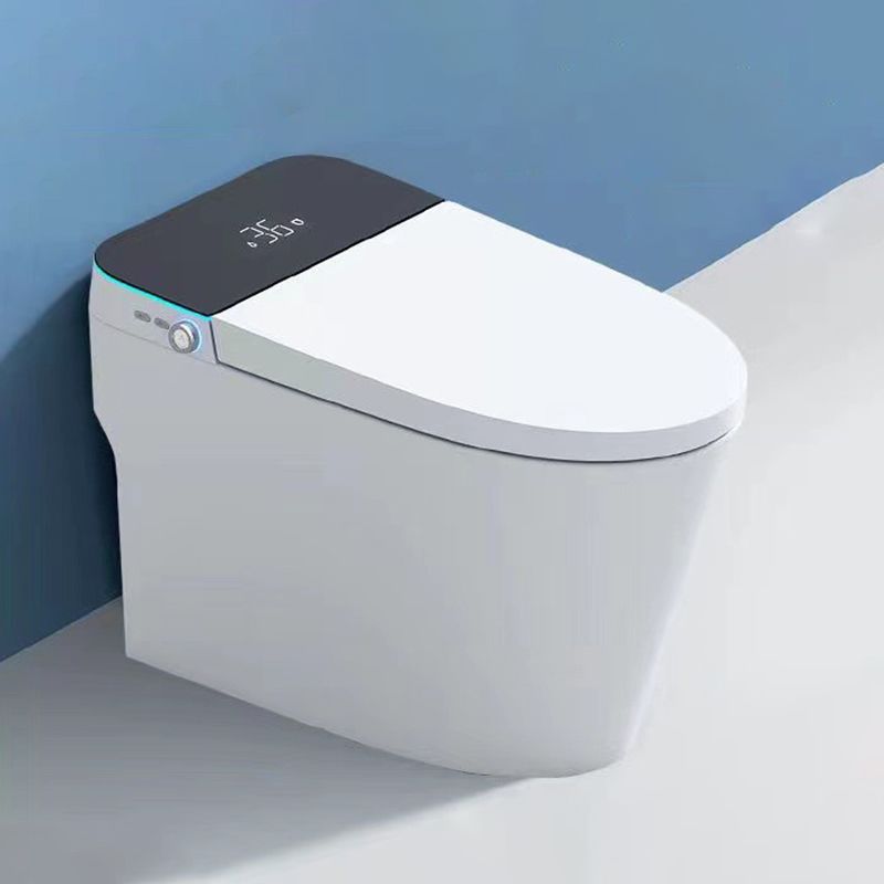Elongated ABS Siphon Jet Toilet Bowl White One Piece Toilet with Heated Seat