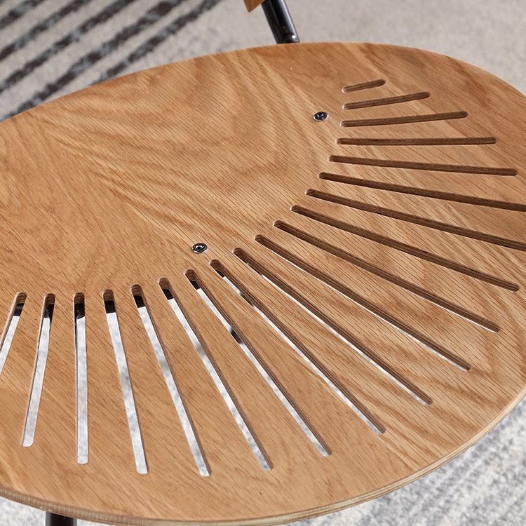 Silla de comedor de madera moderna, sillas de comedor sin brazos de metal para uso doméstico