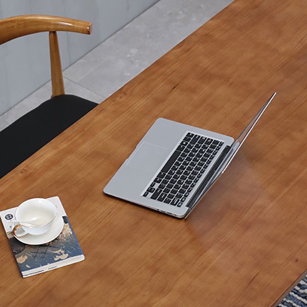 Industrial Rectangle Dining Table Wooden Table with Metal Legs for Home Use