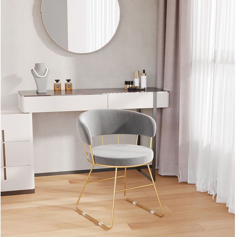 Upholstered Side Chairs Scandinavian Style Open Back Dining Side Chair