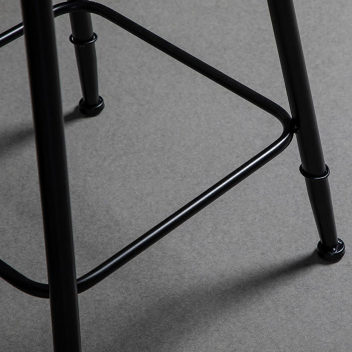 Industrial Bar and Counter Stool Metal Stool with Black Base