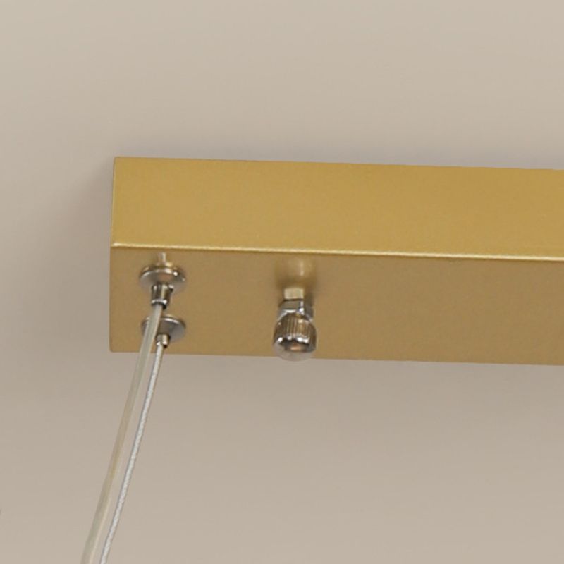 Lampade isola ovale moderna lampadario a pendente metallo 1 Lampada luminosa