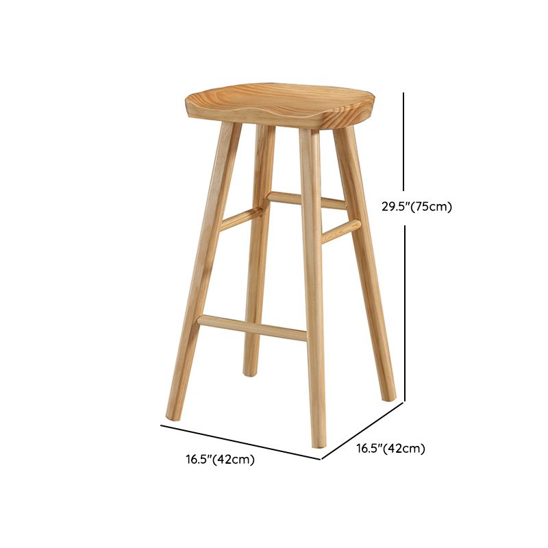 Glam Rectangle Bar Table Set 1/2 Pcs Solid Wood Bar Table Set